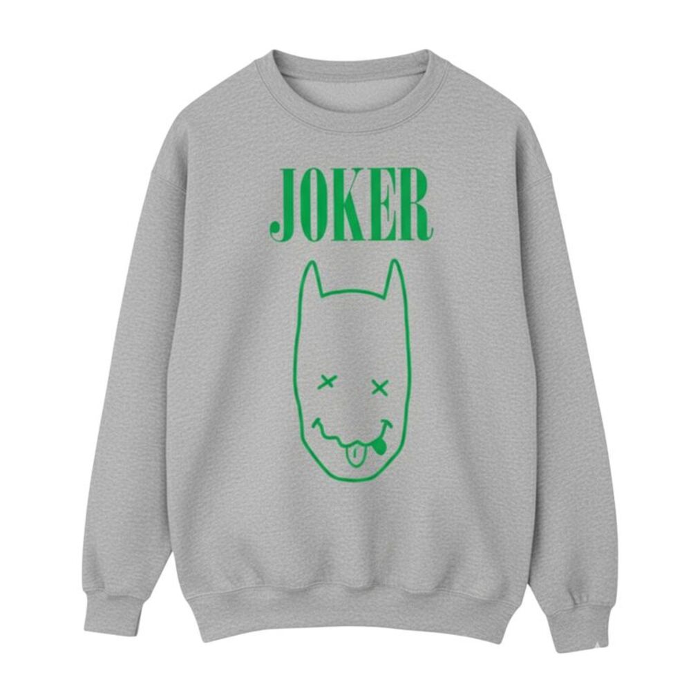 Batman Mens Joker Sweatshirt / Sports Gray